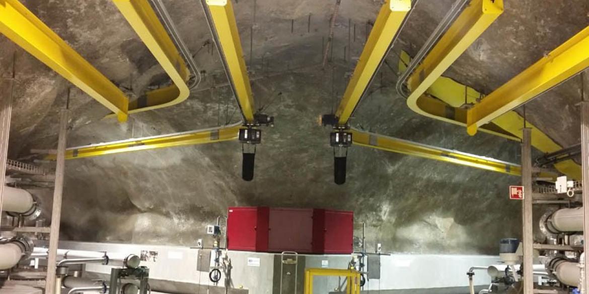 Teleflex, GIS, Monorail, Traversekranen, GIS Monorail, Teleflex Monorail, GIS traversekraan, Teleflex traversekraan, Teleflex GIS