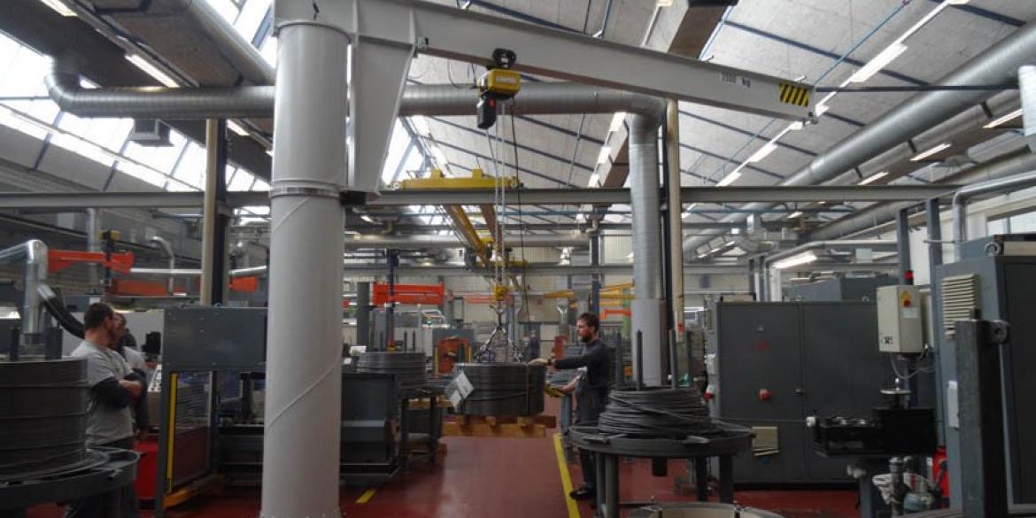 Teleflex, GIS, GIS zwenkkraan, Teleflex zwenkkraan, zwenkkraan, zwenkkraan, zwenkkraan IPE staal GIS, zwenkkraan IPE staal Teleflex