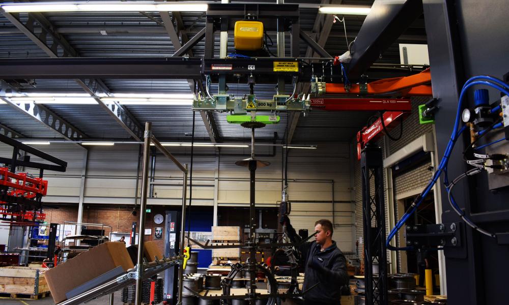 Teleflex, GIS, Railtechniek, GP1000, Teleflex GP1000, GIS GP1000, elektrische kettingtakel, kettingtakel, Teleflex kettingtakel, GIS kettingtakel, Teleflex elektrische kettingtakel, GIS elektrische kettingtakel, hijsmiddelen, hijsoplossing, dropsectie